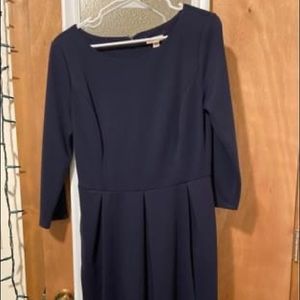 Blue mid-length dress